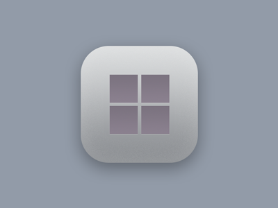 Windows App Icon app gradient grey icon noise purple windows