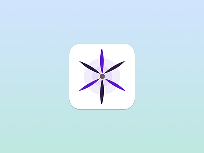Daily UI 005 App Icon app dailyui gradient humanist icon minimal organic vector violet