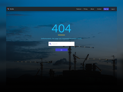 Daily UI 008 404 Page 404 call to action dailyui logo navigation stock photography