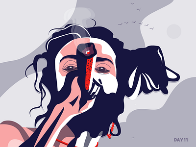 Sadhu & Ganja adobe adobe illustrator behance charachter design character clean color colors desiginspiration design dribbble flat illustration vector vector art