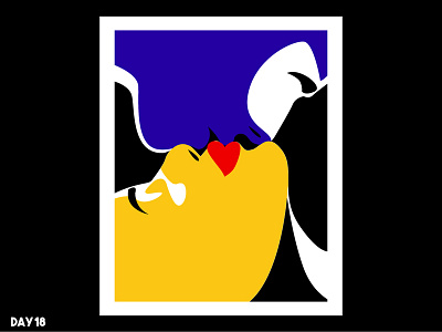 Kiss adobe adobe illustrator behance charachter design character character art clean color colors desiginspiration design dribbble flat illustration kiss kissing love vector vector art