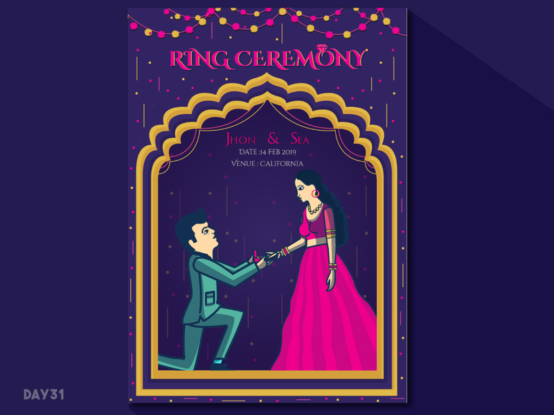 Ring Ceremony Invitation Template