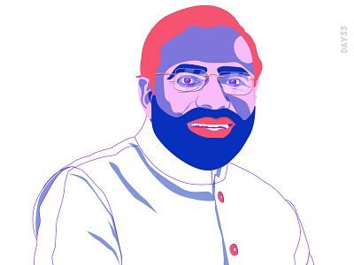 Mr. Narendra Damodardas Modi (PM OF INDIA) 100 day challenge 100 day project adobe adobe illustrator character clean color colors desiginspiration design illustrate illustration pop pop art potrait vector vector art visual