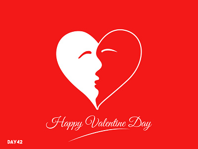 Happy Valentine Day adobe adobe illustrator clean color colors flat illustration valentine valentine day vector vector art