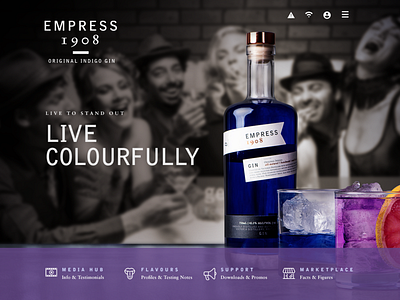 Empress Gin 1908 Digital Web Design design typography ux web website