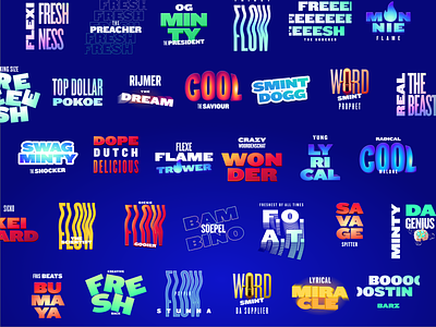 WordSMINT artworks artworks branding campaign graphic design music rapname story typography visual