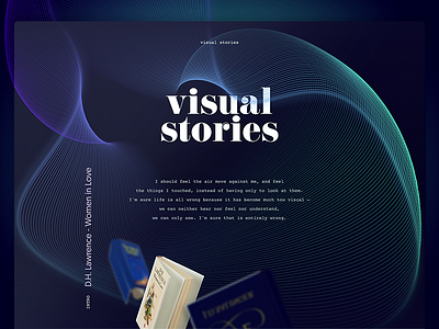 Visual Stories - A website for book lovers