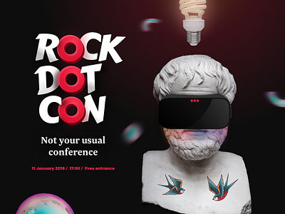 RockDotCon Branding agency branding conference design landing page logo story ui visuals web