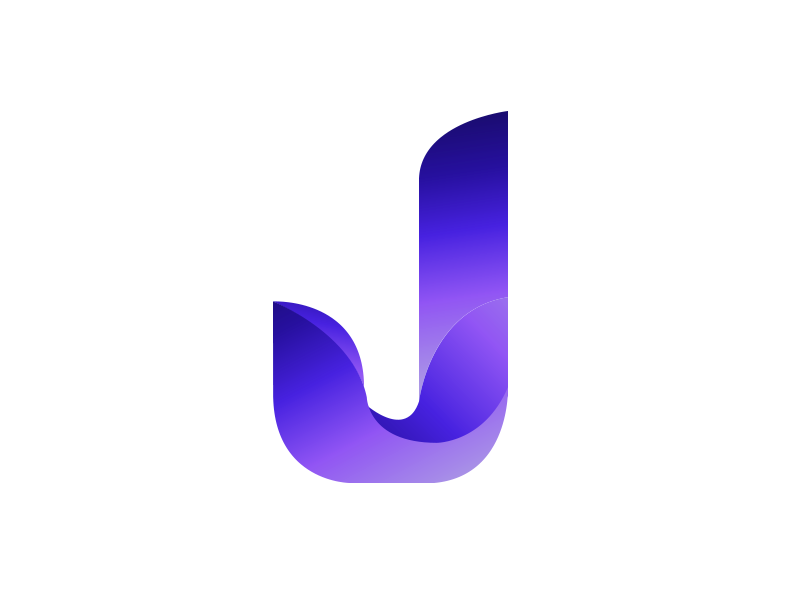 J Gradient logo stationery logo2018 color animal mark gradient agency vector construction colorful visual typography monogram illustration stationary logo identity brand design branding