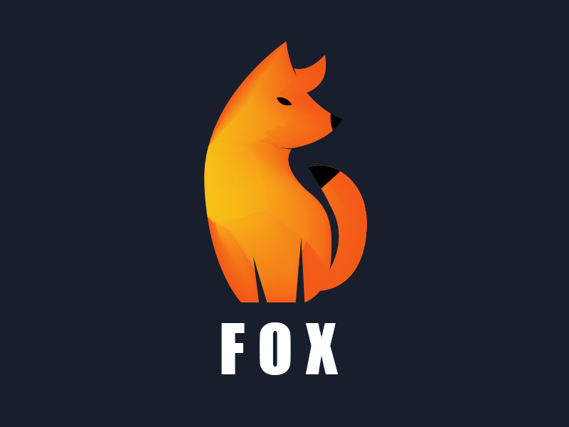 Animal logo Fox by BrainBrand on Dribbble