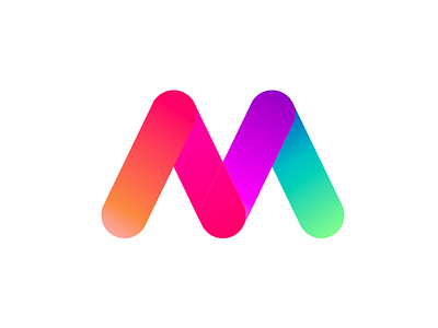 M Gradient logo agency animal brand branding color colorful construction design gradient icon identity illustration logo logo2018 mark monogram stationary typography vector visual
