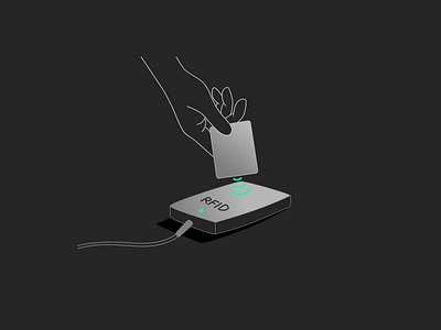 Scan RFID Card adobexd design illustration ui ux vector