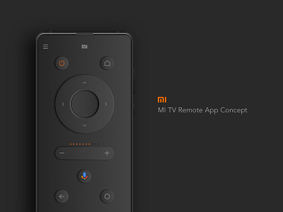Mi TV Remote App Concept android app branding controller controllers design ios mi remote smart smart tv tv ui xaiomi