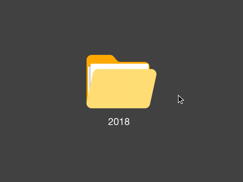 2019 animation calendar design document folder illustration interaction invisionstudio year