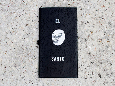 El Santo Luchador design graphicdesign handmade illustration leather luchador maker mexicanwrestler santo