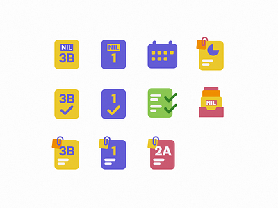 Flat Iconography for Taxes and GST filing flat style iconography icons tax