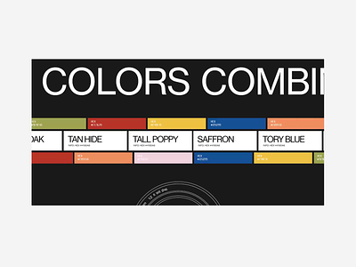 Colors Combinations animation colors combination education grid interaction interactive minimalism photos typography ui ux webdesign