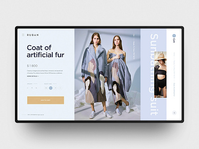Ruban Website Redesign fashion interface models obys photography ruban ui ux