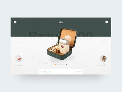 Braun Product Page 360 3d braun e commerce grid interface muzli obys photo product card product page slider typography ui ux webdesign