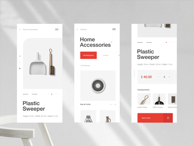 Home Accessories animation app card catalog fashion furniture grid interaction minimalism mobile mobile app motion obys online store photo product card typography ui ux webdesign