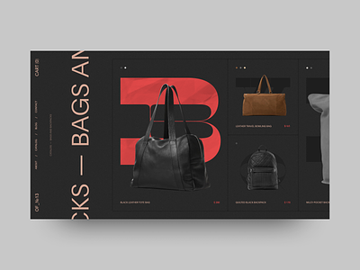 OF№_13 black catalog catalogue design concept fashion grid minimalism obys online store typography ui ux webdesign