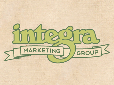 img retro banner green logo retro typography vintage