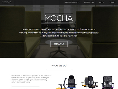 Mocha Furniture new site css3 html5 web design