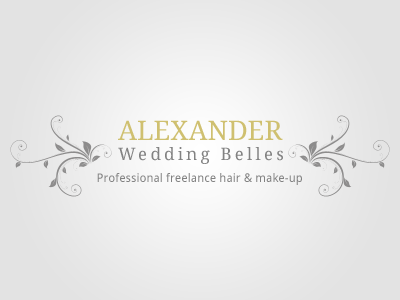 Alexander Wedding Belles Logo logos swirls typography vectors