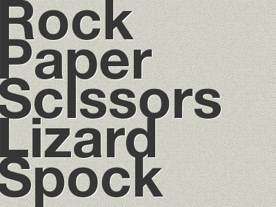 Rock Paper Scissors Lizard Spock big bang theory tv themes wallpaper