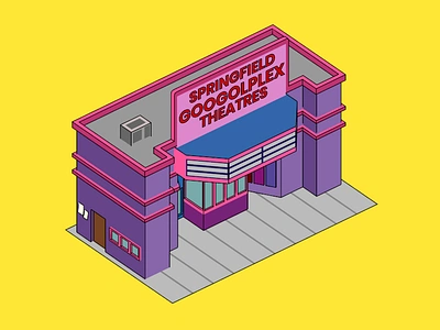 Googolplex | The Simpsons cinema illustration simpsons springfield tapped out