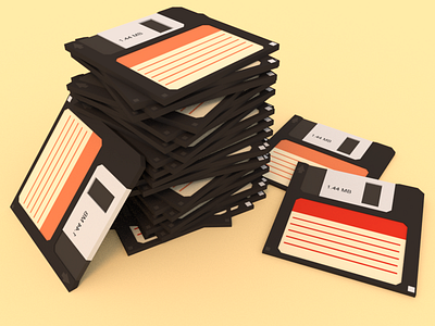 Floppy Disks disk floppy low poly lowpoly storage