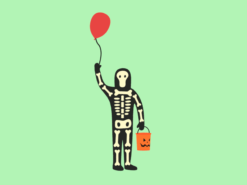 Halloween 3d blender halloween illustration low poly lowpoly minimalist skeleton spooky