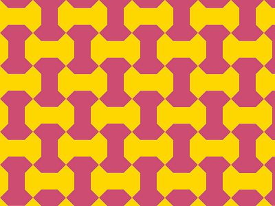 "bone" pattern art bone geometry islamic pattern pink yellow