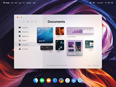 macOS Redesign Concept - Finder