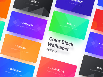 Color block wallpaper color