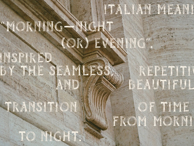 Mattina—Sera Font Preview