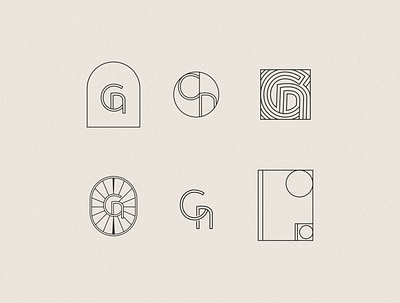 Create Nashville Icons art deco brand identity branding icon icon design logo monogram monogram logo monoline submark