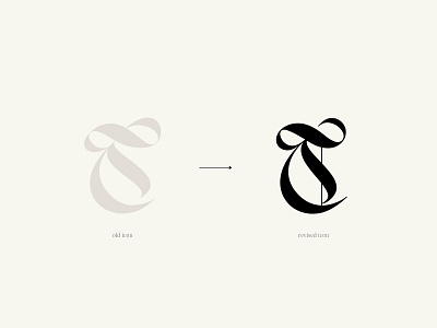 Treadaway Co. T Icon before and after blackletter blackletter script blackletter t brand consulting branding brandmark design icon iconography lettering logo mark typography vector vintage lettering