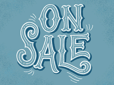 On Sale! dither handlettering lettering sale texture typography