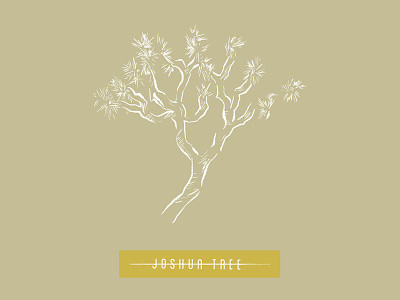 Joshua Tree Illustration cactus desert earth tones illustration joshua tree muted national parks neutral