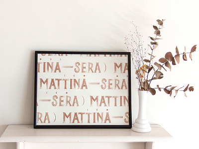 Mattina—Sera Print Framed