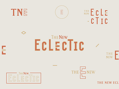 The New Eclectic - Branding + Icons brand branding design eclectic event design handlettering icons illustration lettering logo logotype monoline sub marks symbols typography