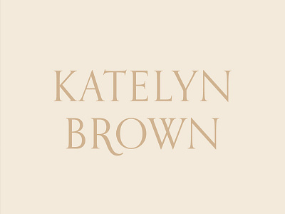 Katelyn Brown Photography - Branding brand brand design branding custom serif handlettering identity lettering logo logo design logotype photography branding typography