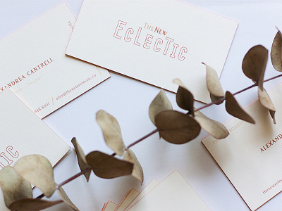 The New Eclectic Business Cards brand identity branding business cards design eclectic event design lettering logo logotype offset press print print collateral print design typogaphy wordmark