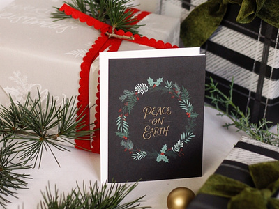 Peace On Earth Card + Wrapping Paper