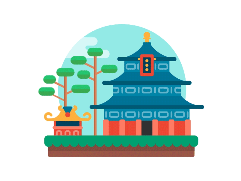 Epcot China: Animation Collaboration by Krista Hansen Welch on Dribbble