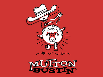 Mutton Bustin' T-Shirt child cowboy fast fun geometric kid mutton ride rodeo sheep t shirt western