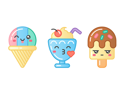 Sweet Shop: Snow Cone, Milkshake, Popsicle