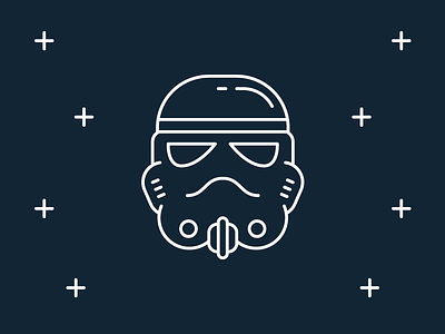Star Wars Icons: Stormtrooper darth vader disney flat han solo icon line movie space star wars storm stormtrooper trooper