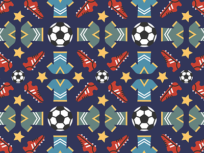 World Cup 2018 Wallpaper flat football pattern russia russian shirt shoe soccer sports star vector world cup